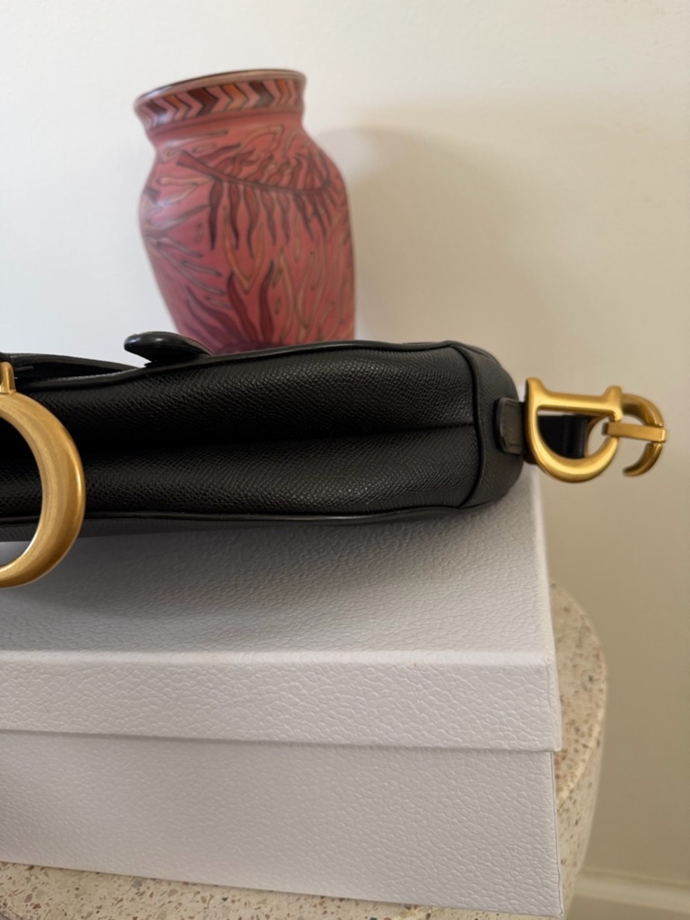 CHRISTIAN DIOR SADDLE GRAINED CALFSKIN BAG - Picture 9 of 16